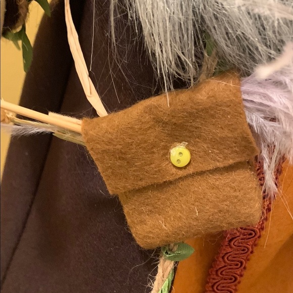 Enchanted Woodland Wizard Gnome with Staff and Satchel - Brown/British Tan NWT - Picture 4 of 14